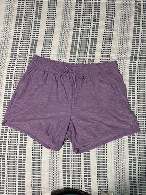 bcg Purple Heather Drawstring Athletic Shorts